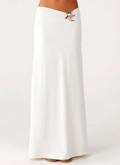 Shoreline Glow Maxi Skirt - Off White