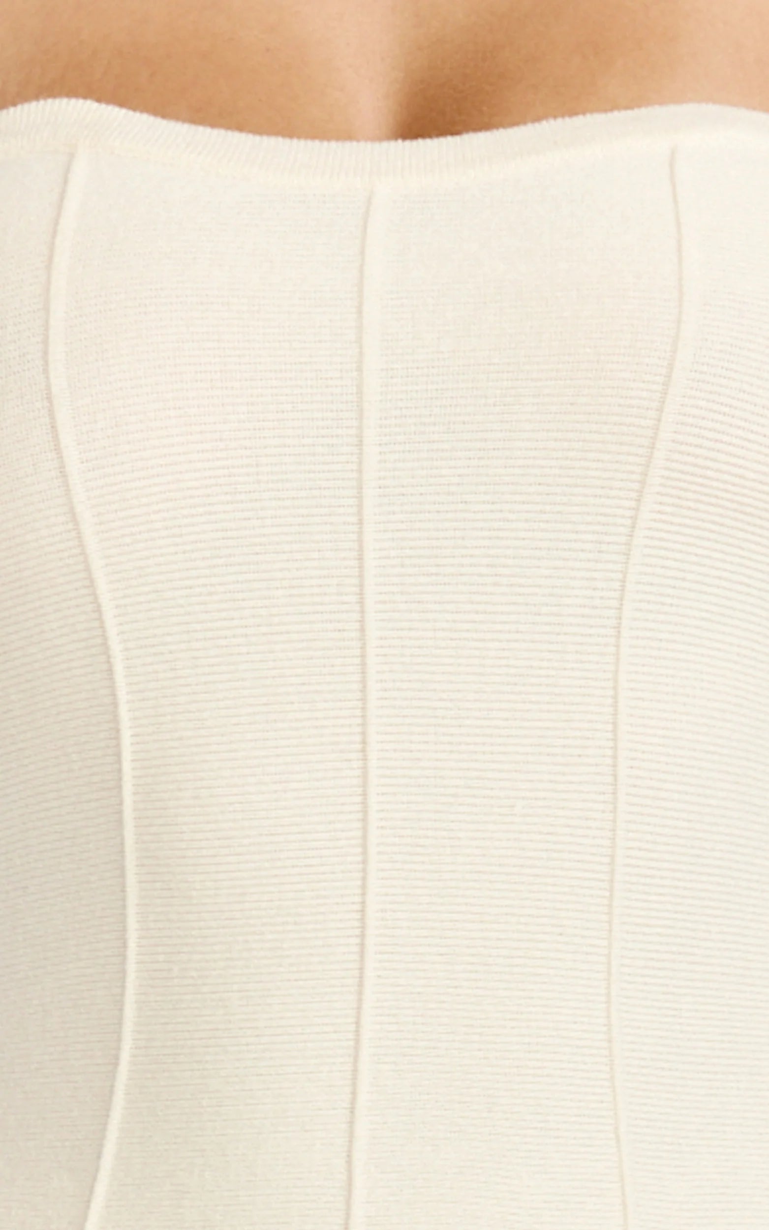 Roselisse Mini Dress - Strapless Sweetheart Fit & Flare Mini Dress in Cream