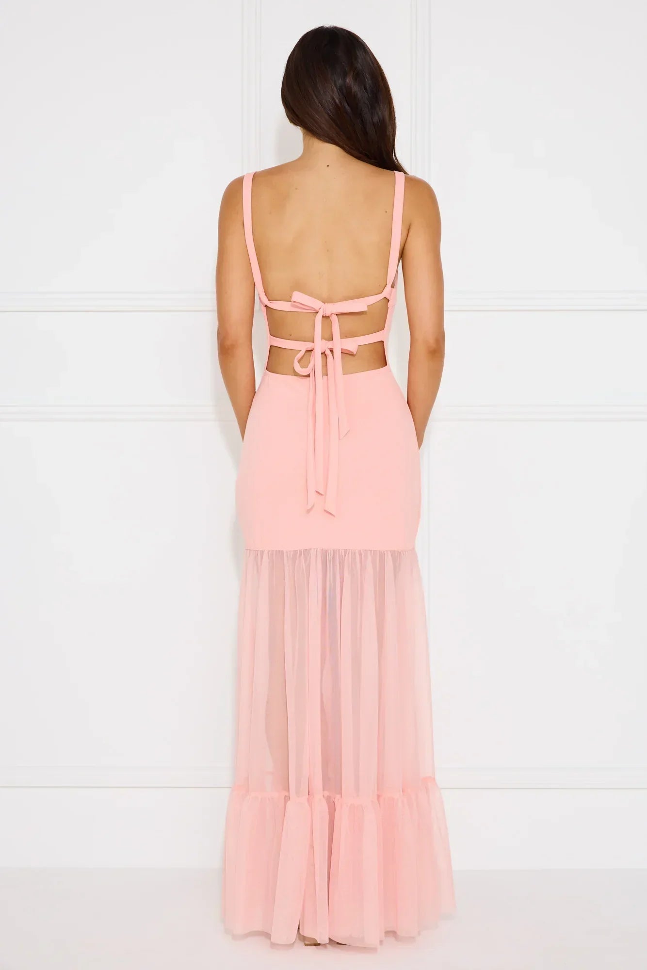 Chic Whispers Maxi Dress Pink