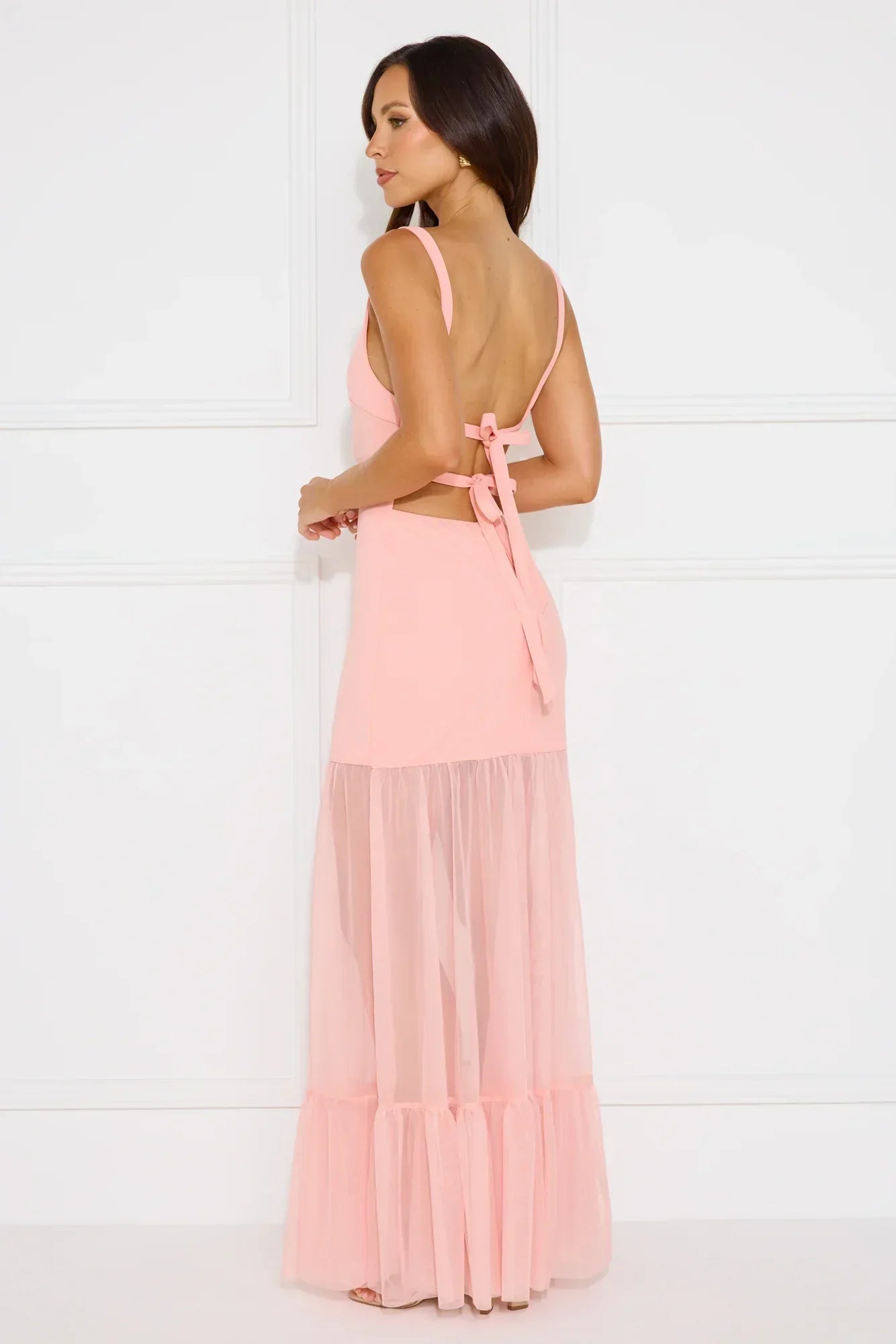 Chic Whispers Maxi Dress Pink